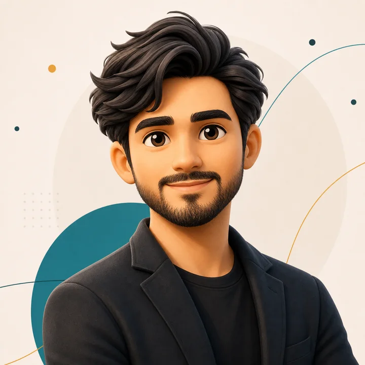 Stylized 3D avatar representing Arun Das